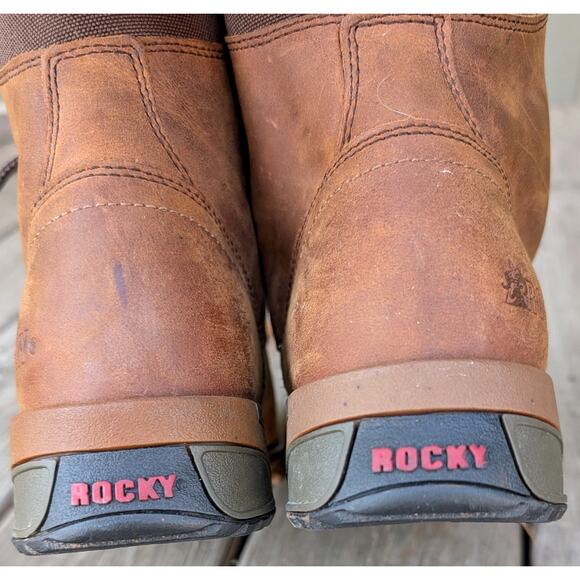 Rocky Aztec Women's 8 Composite Toe Waterproof Lace-up Work Boot 6” RKK0138 - Picture 5 of 11